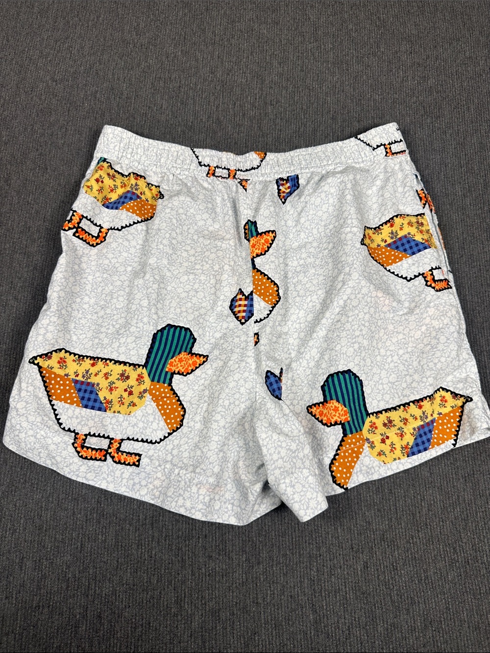 Anthropologie LyreBird Patchwork Duck Heart Pajama Set Shorts Shirt Cotton Small - Picture 7 of 16